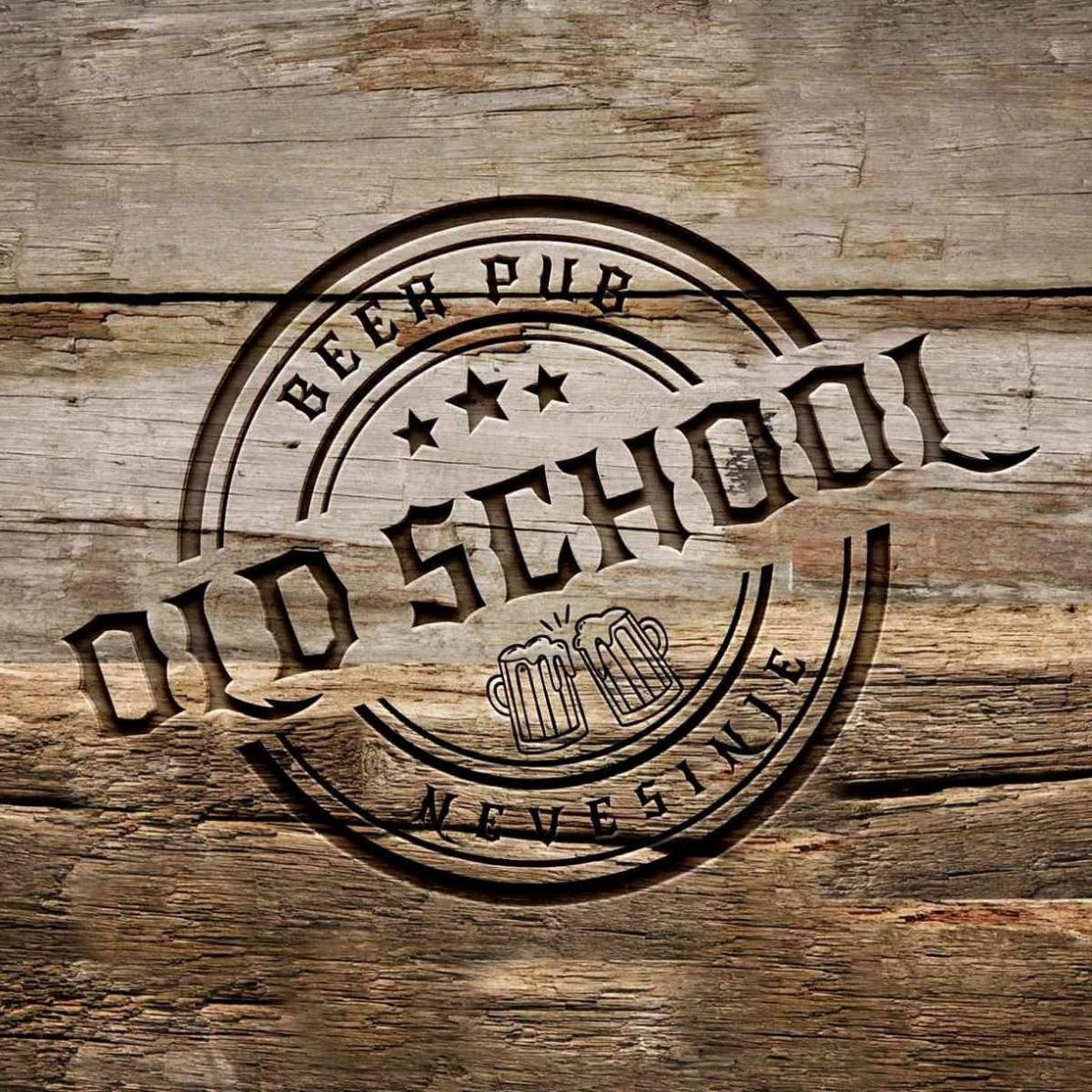 Beer Pub Old School Logo